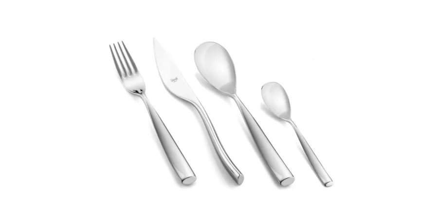obrazek 1 Elitarny włoski 16-elementowy zestaw sztućców Arte ze stali nierdzewnej