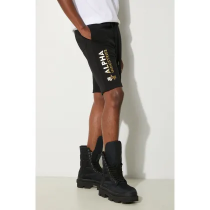 Zdjęcie Alpha Industries szorty Basic męskie kolor czarny 116364FP.583-CZARNY