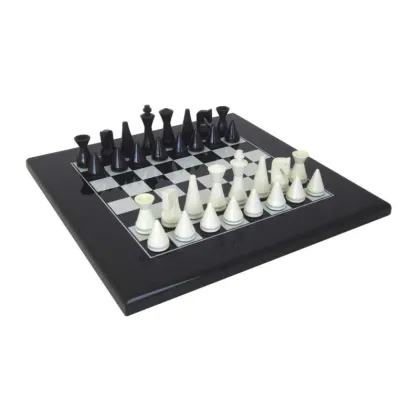 Zdjęcie Drewniany komplet: szachownica 50 cm + figury