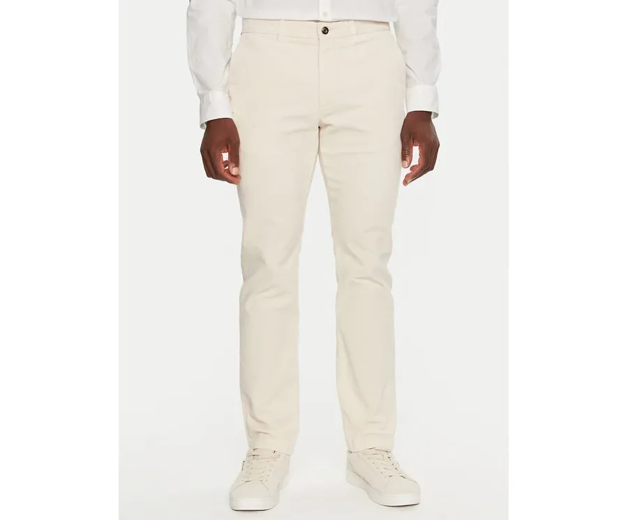 obrazek 1 Tommy Hilfiger Spodnie materiałowe MW0MW32932 Écru Regular Fit