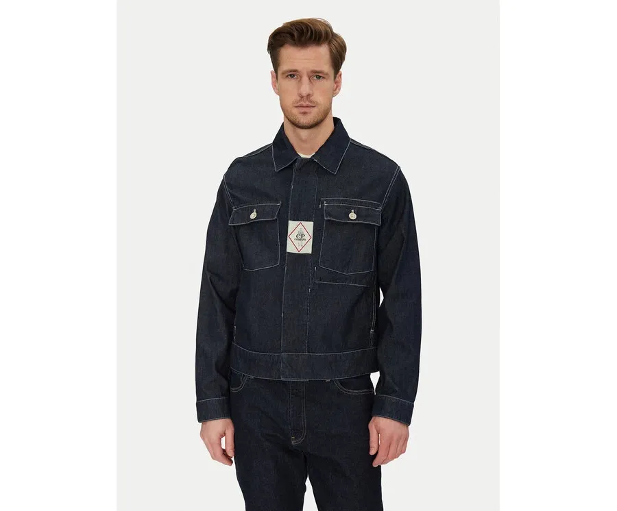 obrazek 1 C.P. Company Kurtka jeansowa 18CMOW188A110295W Niebieski Regular Fit