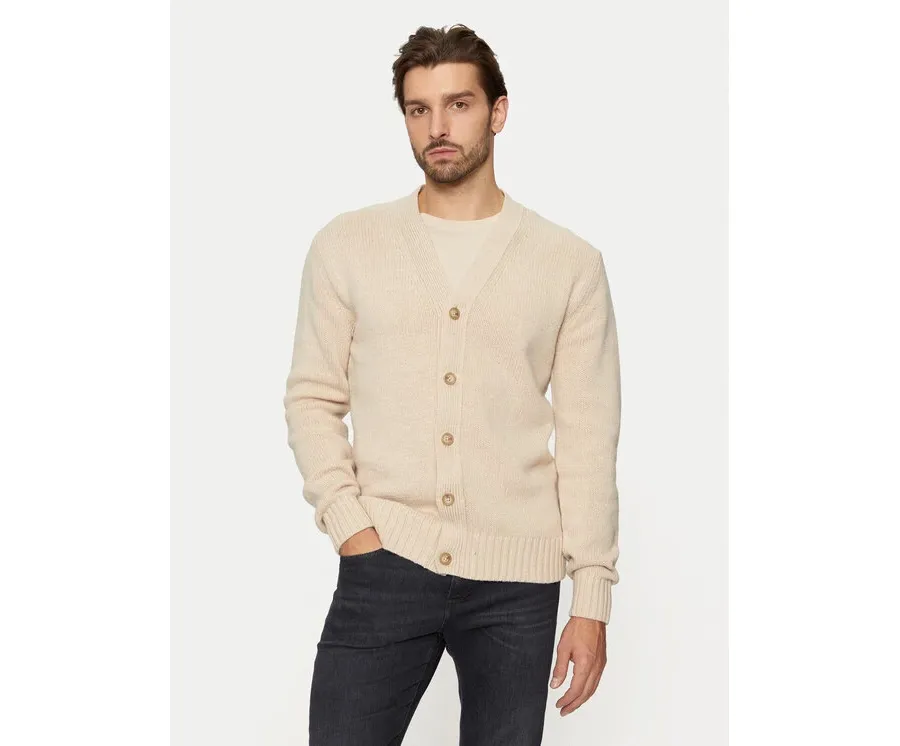 obrazek 1 Selected Homme Kardigan Cody 16095620 Beżowy Relaxed Fit