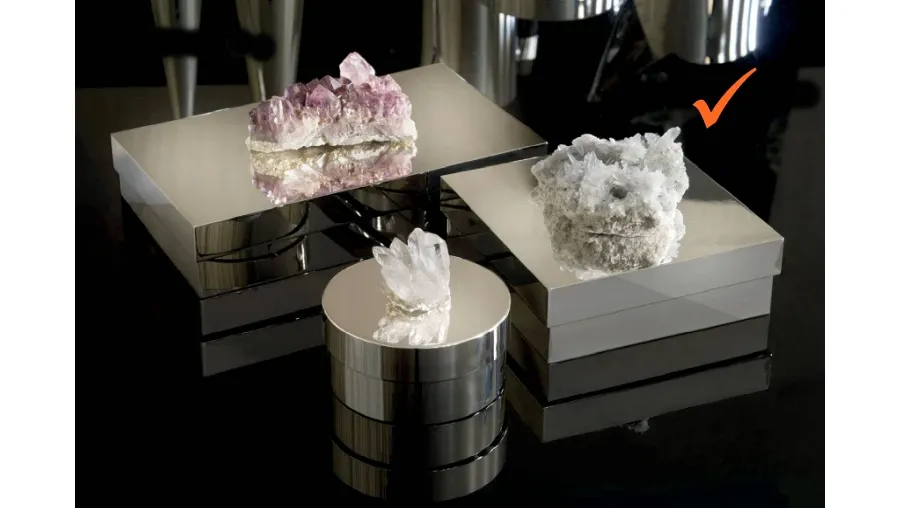 obrazek 1 Prestiżowe pudełko z mosiądzu niklowanego zdobionego celestynem