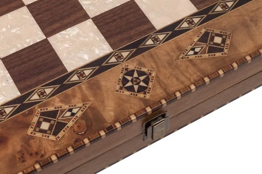 obrazek 6 Gra Backgammon wyprodukowana z litego drewna - Helena Woodart