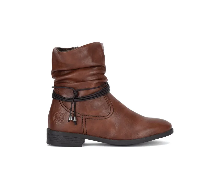 obrazek 1 Rieker Botki 73691-25 Brązowy