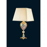 Zdjęcie Urokliwa lampa stołowa do salonu ze szkła Murano