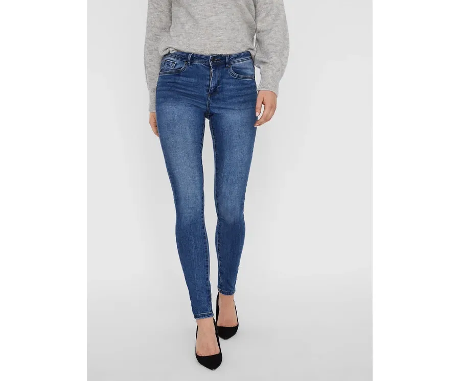obrazek 1 Vero Moda Jeansy Tanya 10222531 Granatowy Skinny Fit