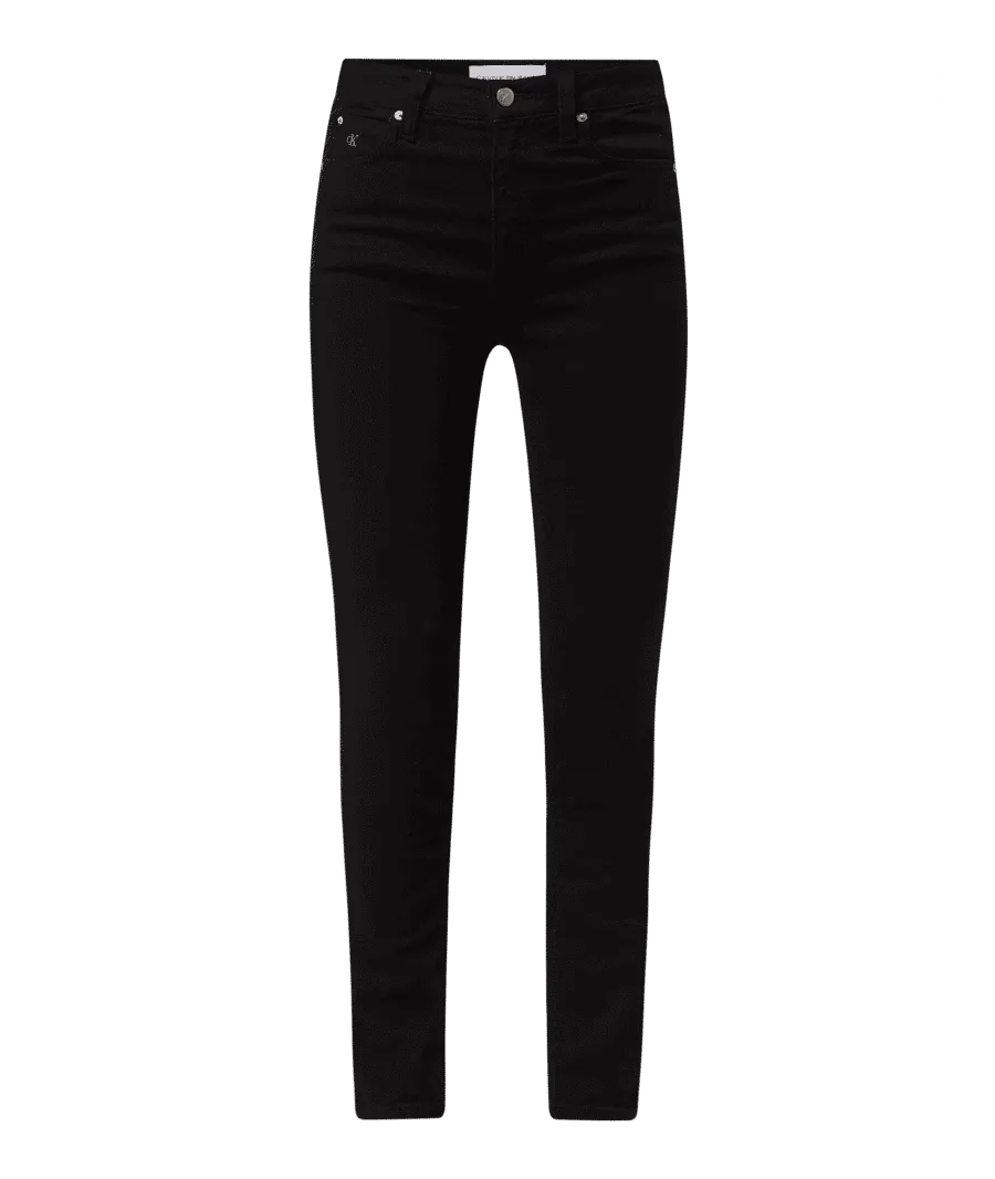 obrazek 1 Jeansy z wysokim stanem o kroju skinny fit z dodatkiem streczu