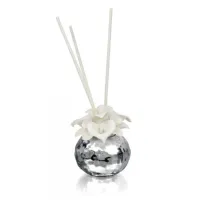 Picture A unique silver air freshener with calla lilies