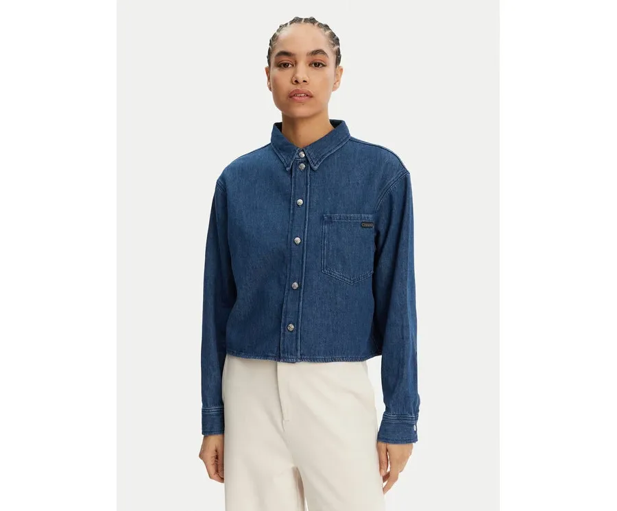 obrazek 1 Calvin Klein Jeans Koszula jeansowa J20J225518 Granatowy Relaxed Fit
