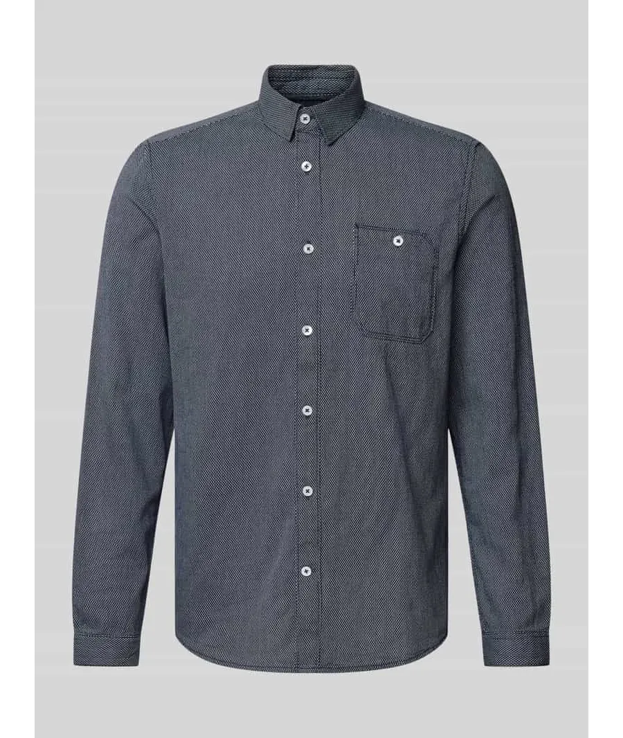 obrazek 1 Koszula casualowa o kroju regular fit z fakturowanym wzorem