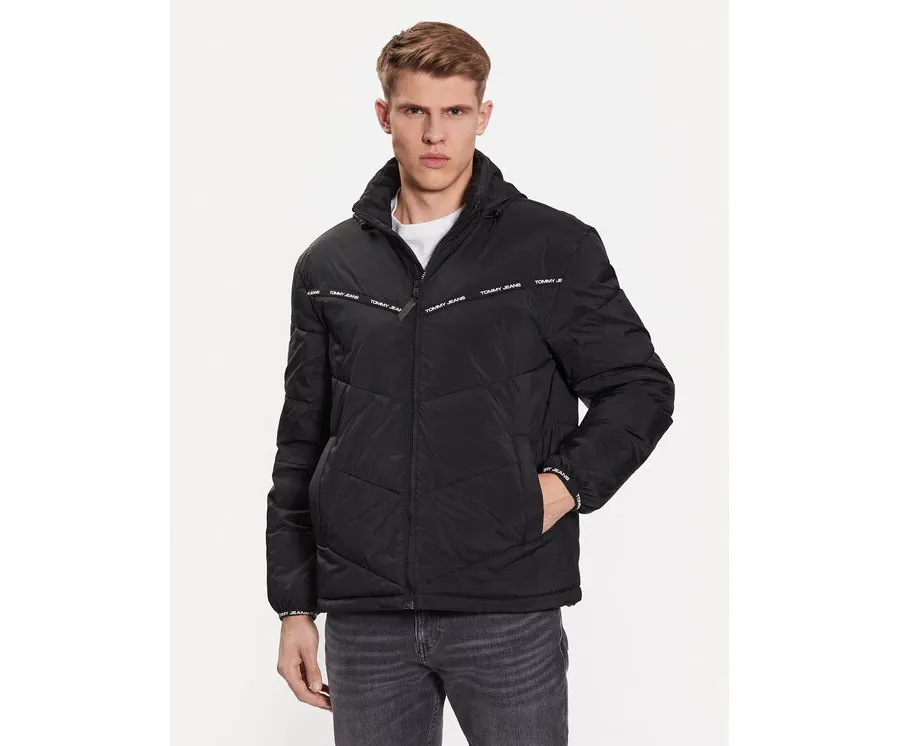obrazek 1 Tommy Jeans Kurtka przejściowa Tape Detail DM0DM16578 Czarny Regular Fit
