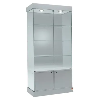 Picture Luxurious display case with six drawers and halogen lighting