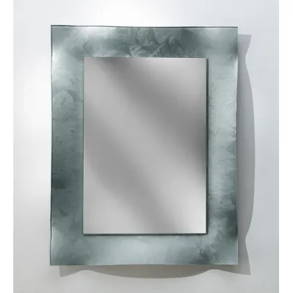 Picture Silver, rectangular glass mirror with original finish - Zanini
