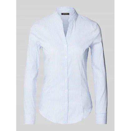 Zdjęcie Bluzka koszulowa o kroju slim fit ze stójką