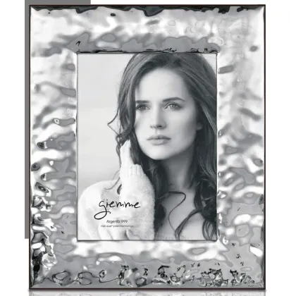 Picture A unique silver photo frame 10x15 cm with original decoration