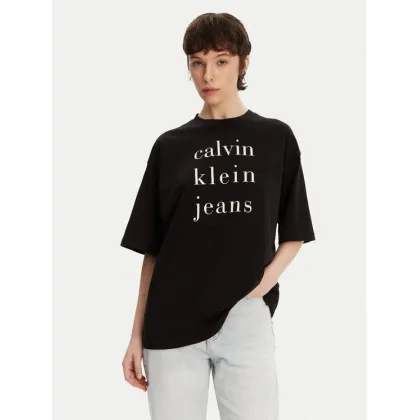 Zdjęcie Calvin Klein Jeans T-Shirt LV047B827G Czarny Relaxed Fit