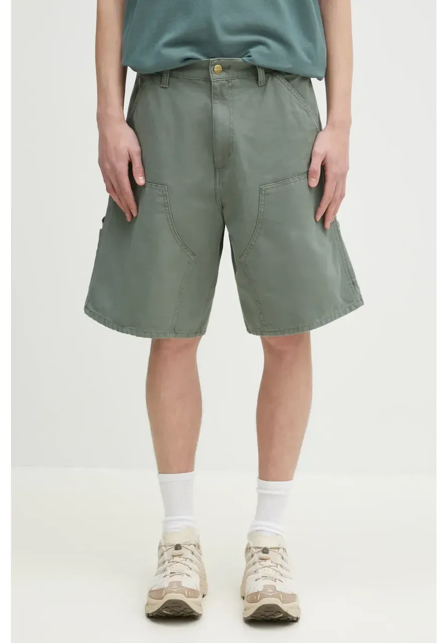 obrazek 1 Carhartt WIP szorty bawełniane Double Knee Short męskie kolor zielony I034793.1YF06