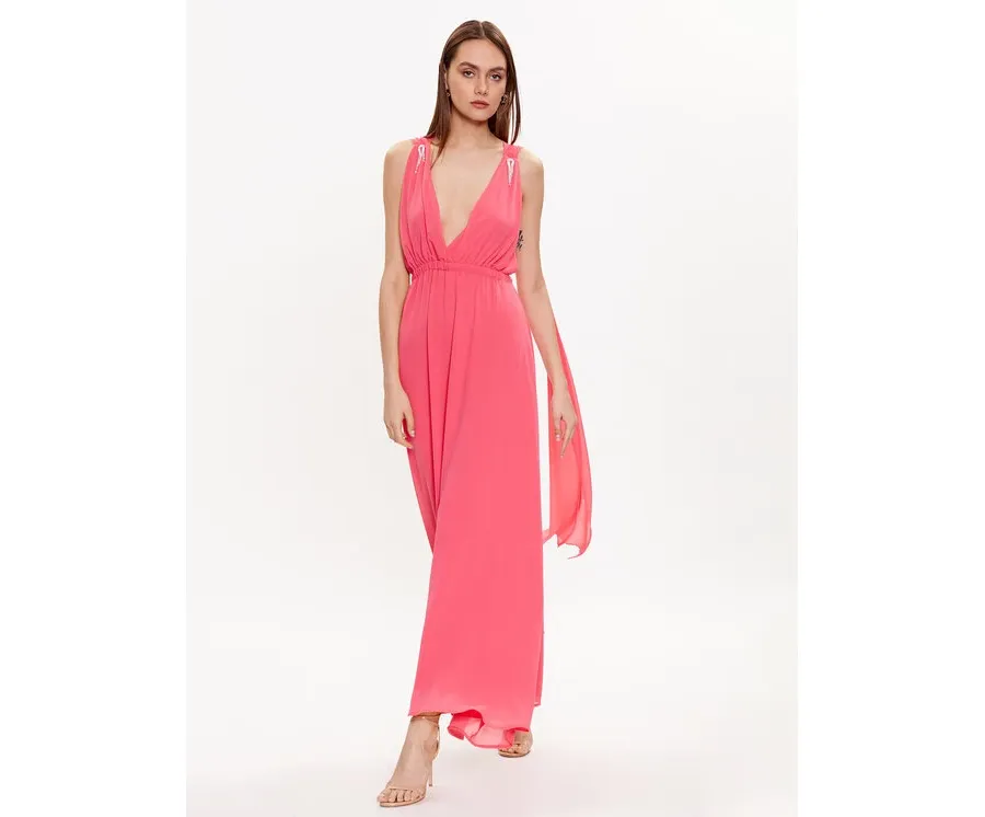 obrazek 1 ViCOLO Sukienka wieczorowa TE0028 Różowy Regular Fit