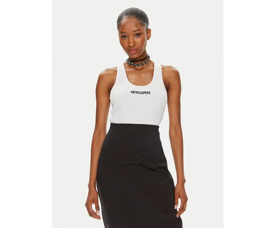 obrazek 1 Patrizia Pepe Top 8M1617/J216-W103 Biały Slim Fit
