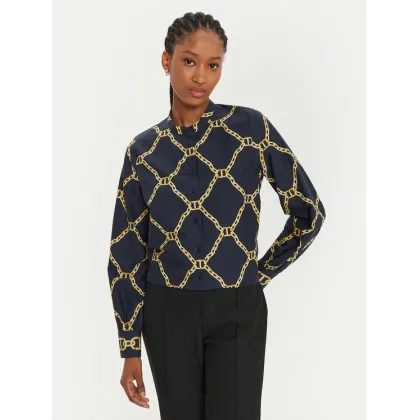 Zdjęcie TWINSET Koszula 241TP2730 Granatowy Straight Fit