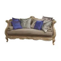 Zdjęcie Luksusowa 3-osobowa włoska sofa z sześcioma poduszkami