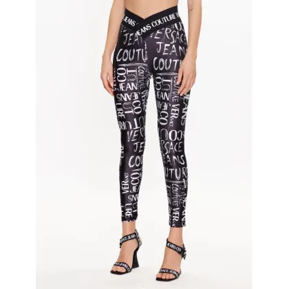 Zdjęcie Versace Jeans Couture Legginsy 74HAC113 Czarny Regular Fit