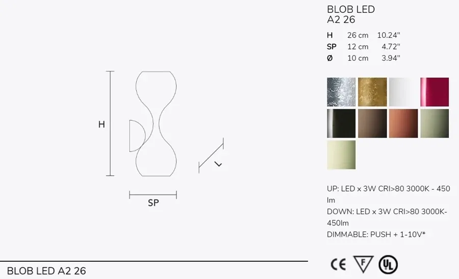 obrazek 4 Minimalistyczny kinkiet z metalu - w różnych kolorach