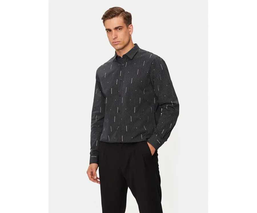 obrazek 1 Armani Exchange Koszula 6DZC06 ZN5DZ 55JX Granatowy Regular Fit