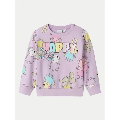 Zdjęcie NAME IT Bluza Fira Peppa 13240631 Fioletowy Regular Fit