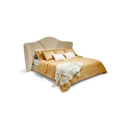 Picture Double bed with elegant headboard - Munna