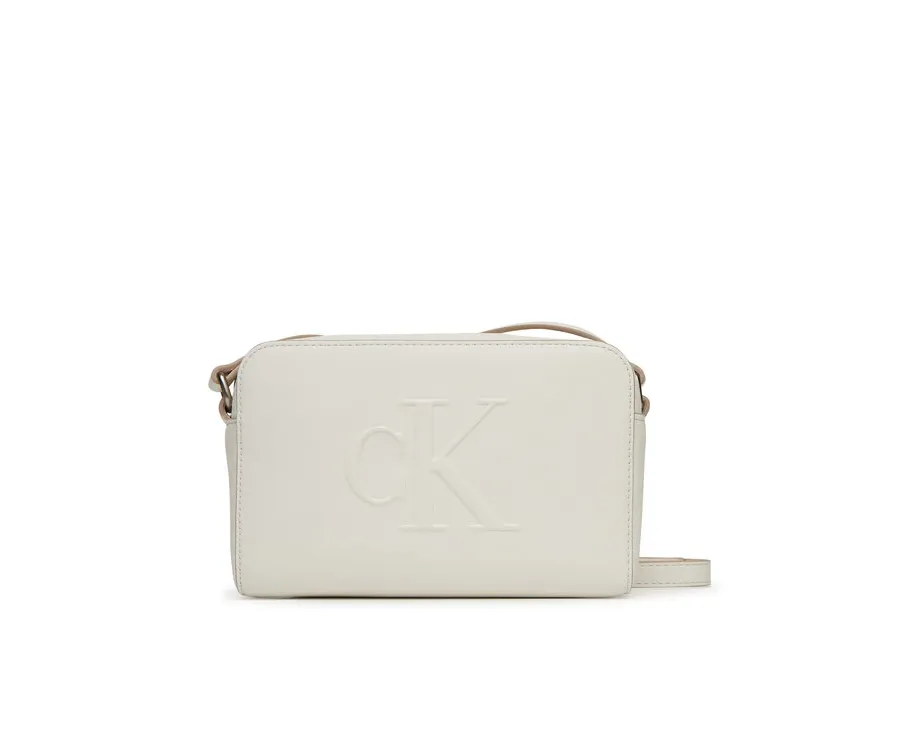 obrazek 1 Calvin Klein Jeans Torebka Sculpted Ew Camera Bag LV04K3036G Biały