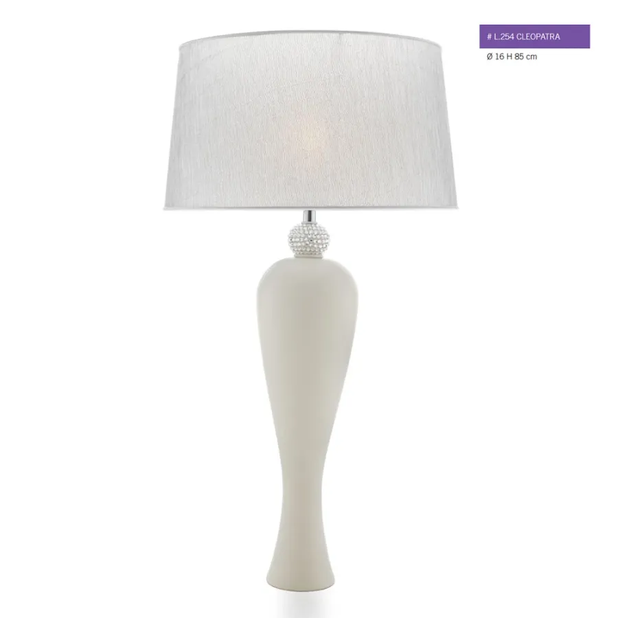 obrazek 1 Biała i czarna ceramiczna lampa 85cm, 200cm