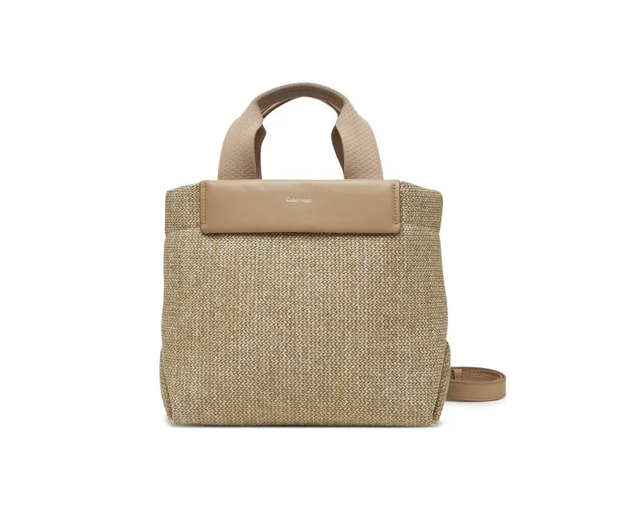obrazek 1 Calvin Klein Torebka Ck Raffia Small Tote Crossbody K60K613026 Brązowy