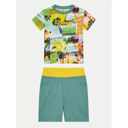 Zdjęcie Guess Komplet t-shirt i spodenki N5GG11 K8HM4 Kolorowy Regular Fit