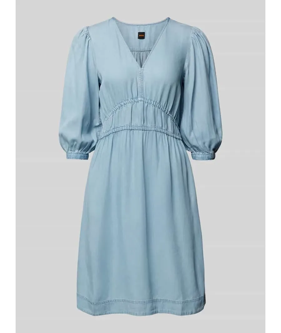 obrazek 1 Sukienka o długości do kolan z dekoltem w serek model ‘Dezzan’