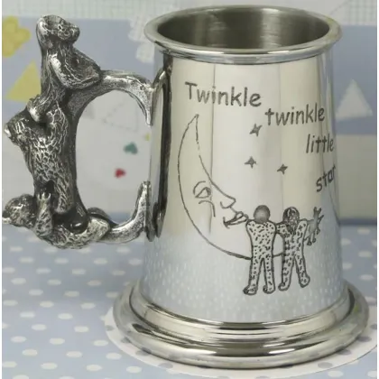Picture A decorative pewter cup for a child - a perfect gift