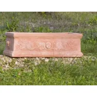 Picture Rectangular flower pot made in antique style - Fornace Masini
