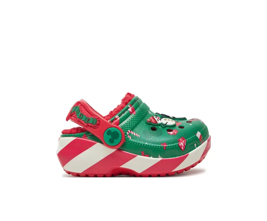 obrazek 1 Crocs Klapki Classic Mickey Xmass Lined Clog T 210815 Zielony