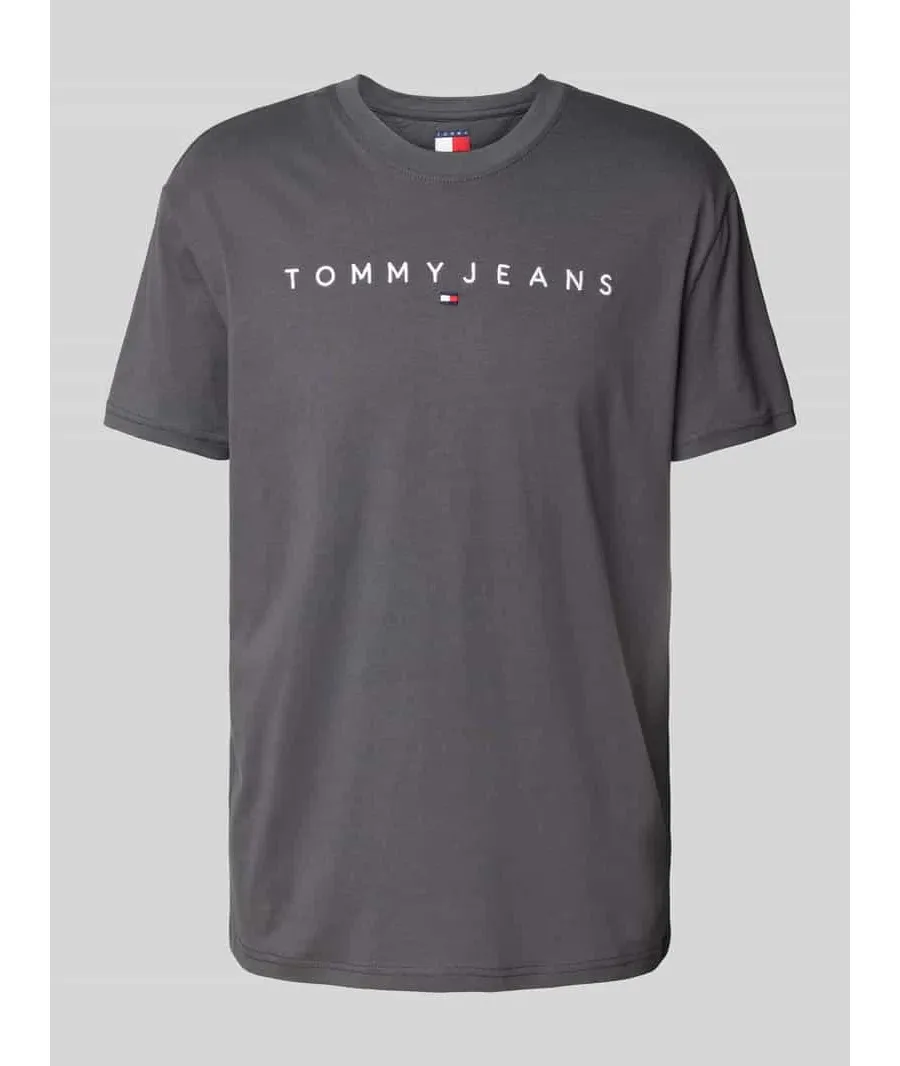 obrazek 1 Tommy Jeans T-Shirt Linear Logo DM0DM20744 Szary Regular Fit