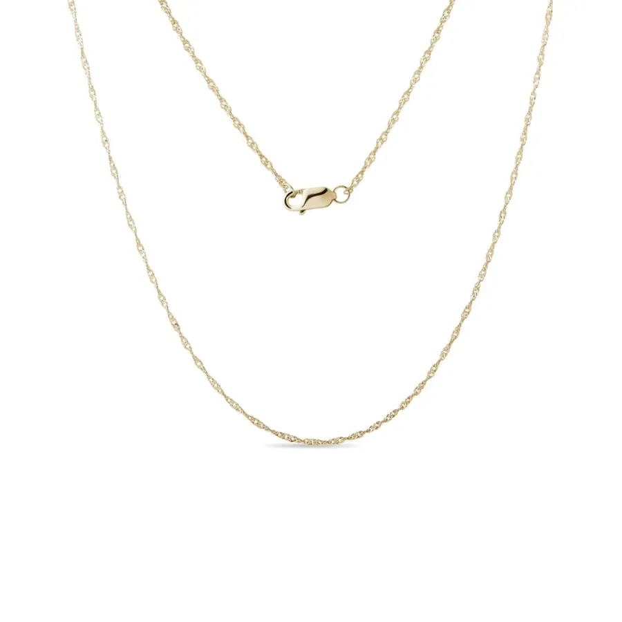 obrazek 1 Damski łańcuszek z 14K-karatowego żółtego złota o długości 45 cm KLENOTA