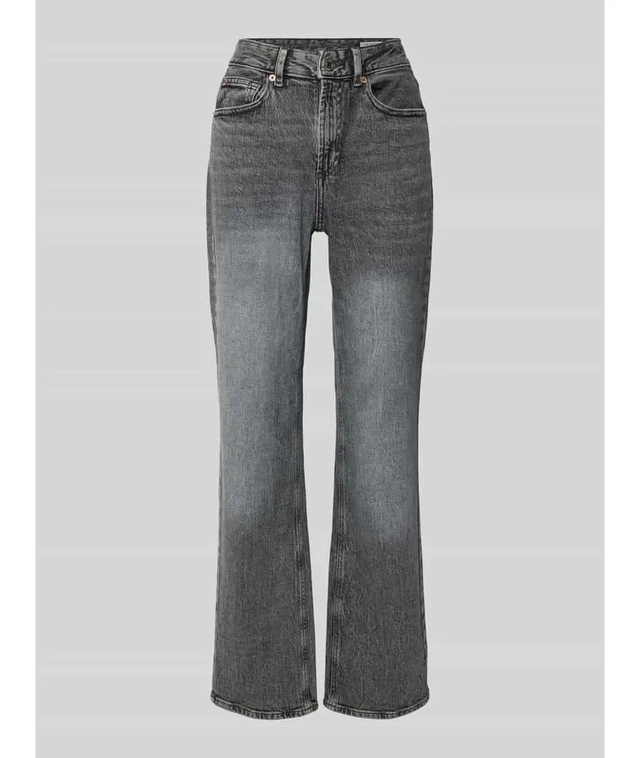 obrazek 1 Jeansy o kroju straight fit z bawełną