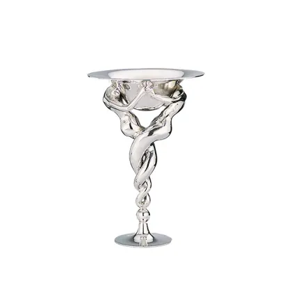 Zdjęcie Oryginalna miska wykonana ze srebra przedstawiająca skręcone ciała - Pampaloni