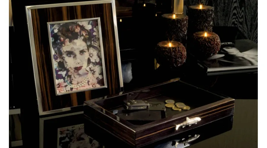 obrazek 1 Luksusowa ramka na zdjęcia z hebanu