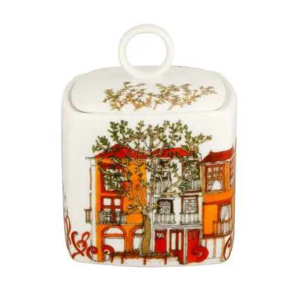 Zdjęcie Porcelanowa cukiernica z kolekcji Vimaranes inspirowanej Europejską Stolicą Kultury 2012 - Guimarães - Vista Alegre
