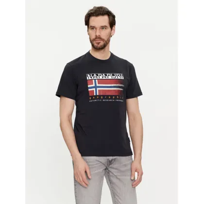 Zdjęcie Napapijri T-Shirt S-Kreis NP0A4HQR Czarny Regular Fit