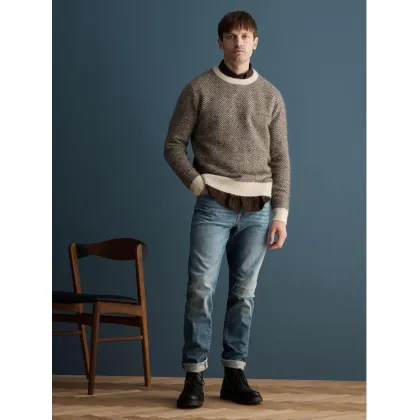 Zdjęcie Selected Homme Sweter 16086699 Brązowy Regular Fit