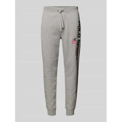Zdjęcie Spodnie dresowe o kroju slim fit z nadrukiem z logo