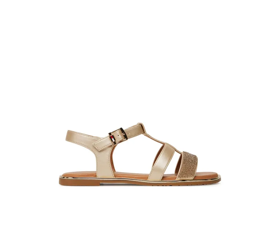 obrazek 1 Tommy Hilfiger Sandały T3A2-33781-1372 S Złoty
