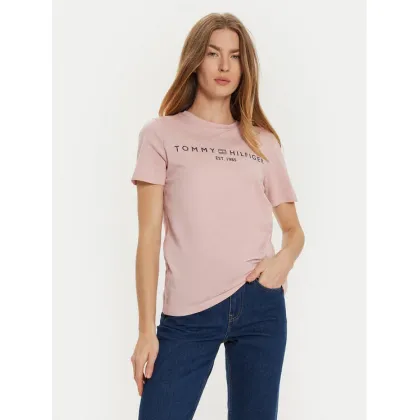 Zdjęcie Tommy Hilfiger T-Shirt WW0WW40276 Różowy Regular Fit